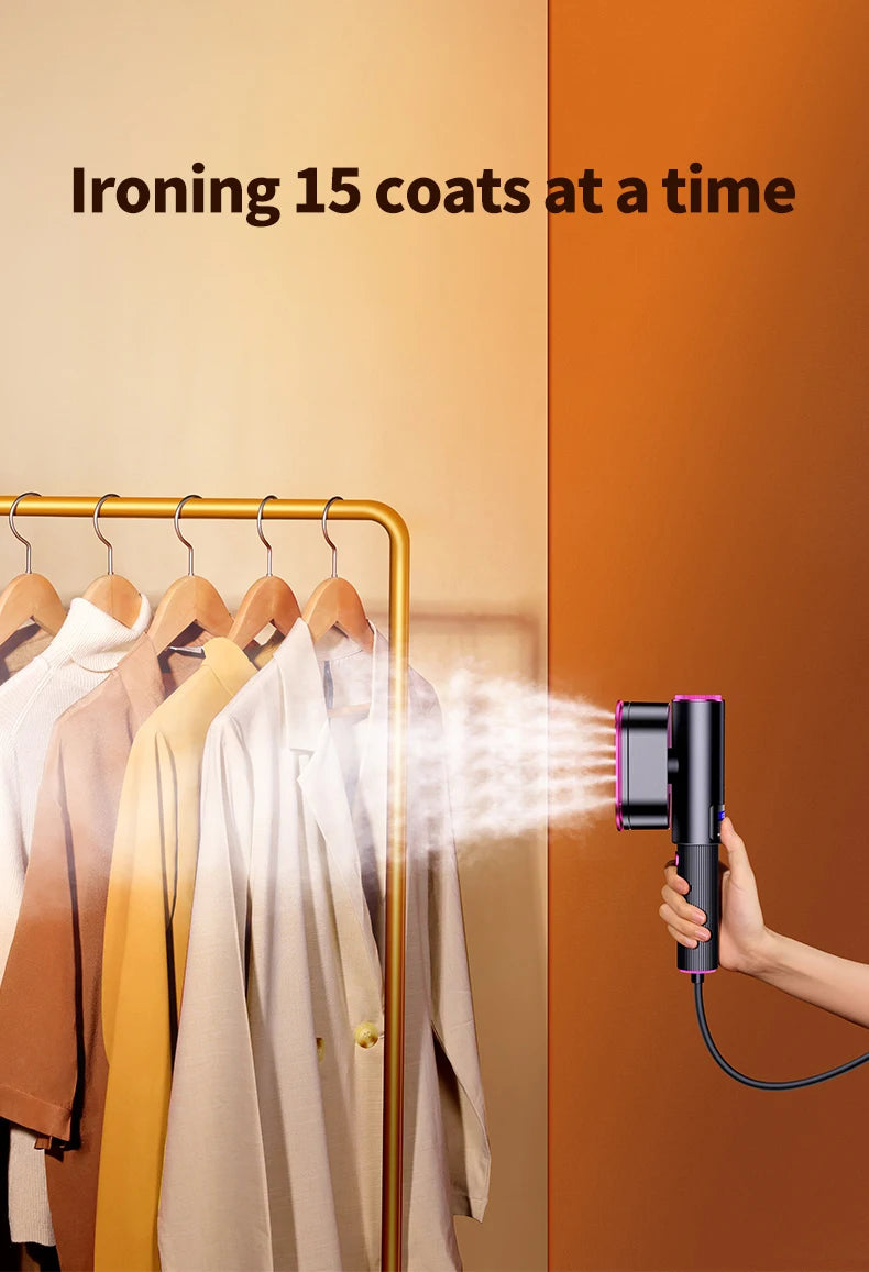 Portable Handheld Garment Steamer Iron Mini 3 in 1 Vertical Rotatable Wet Dry Ironing Irons for Clothes Travel Household Tools