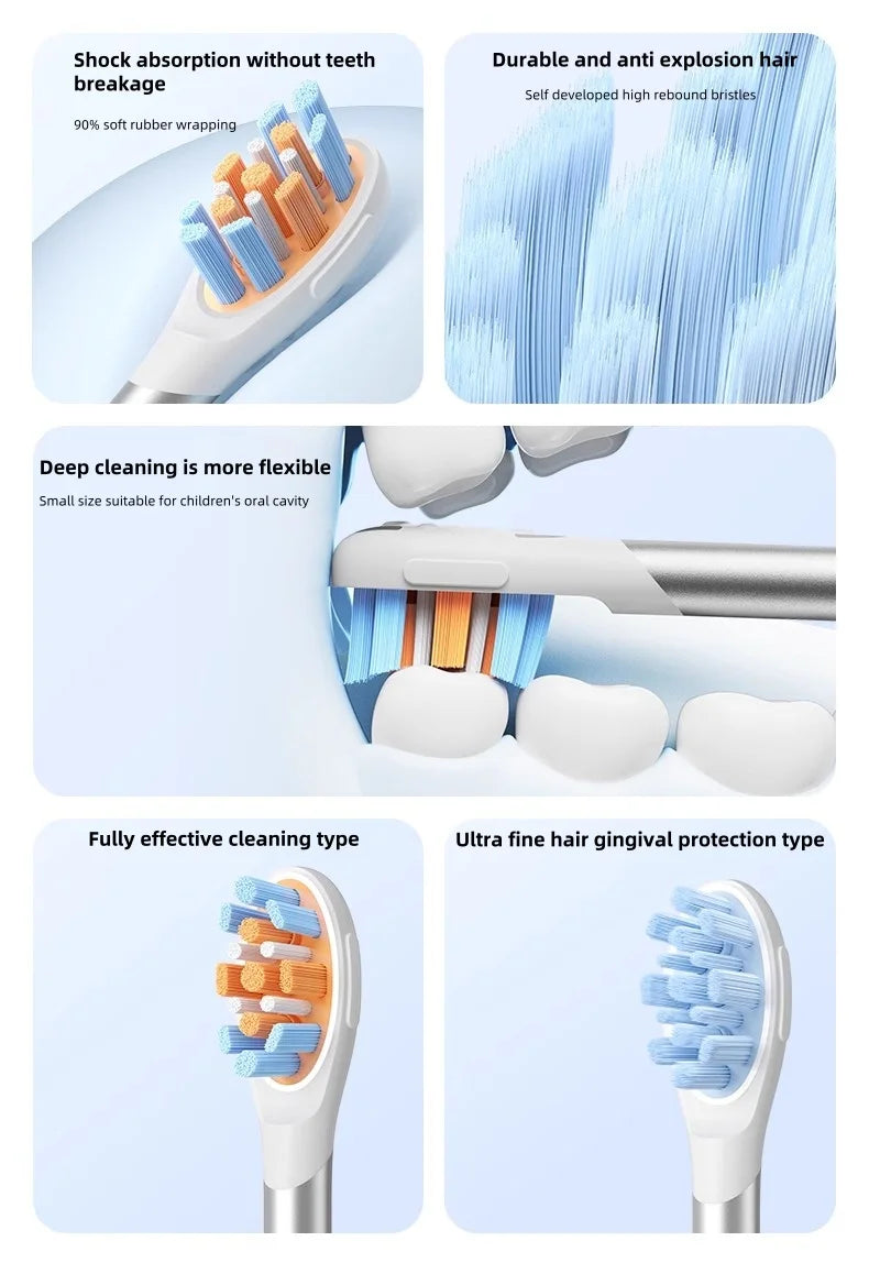 Oclean Children's Electric Toothbrush Head Soft Bristles Interactive Design Gum Protection Baby Full Effect Cleaning Accessory