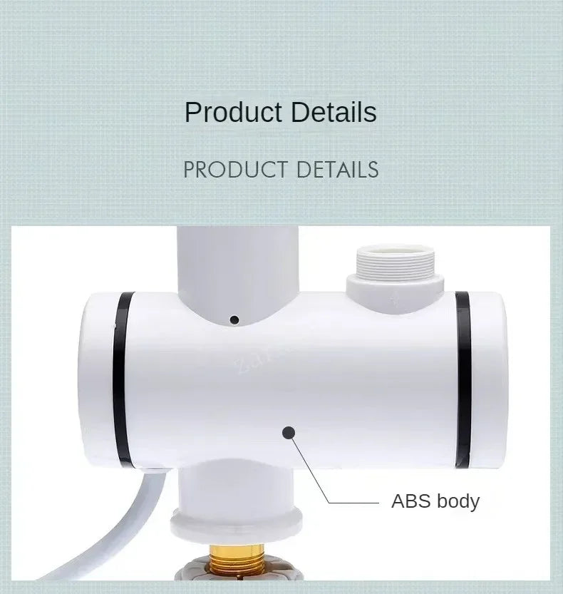 Electric Hot Cold Mixer Tap Instant Heating Faucet Temperature Adjustable Tankless Water Heater Kitchen Bathroom Supplies