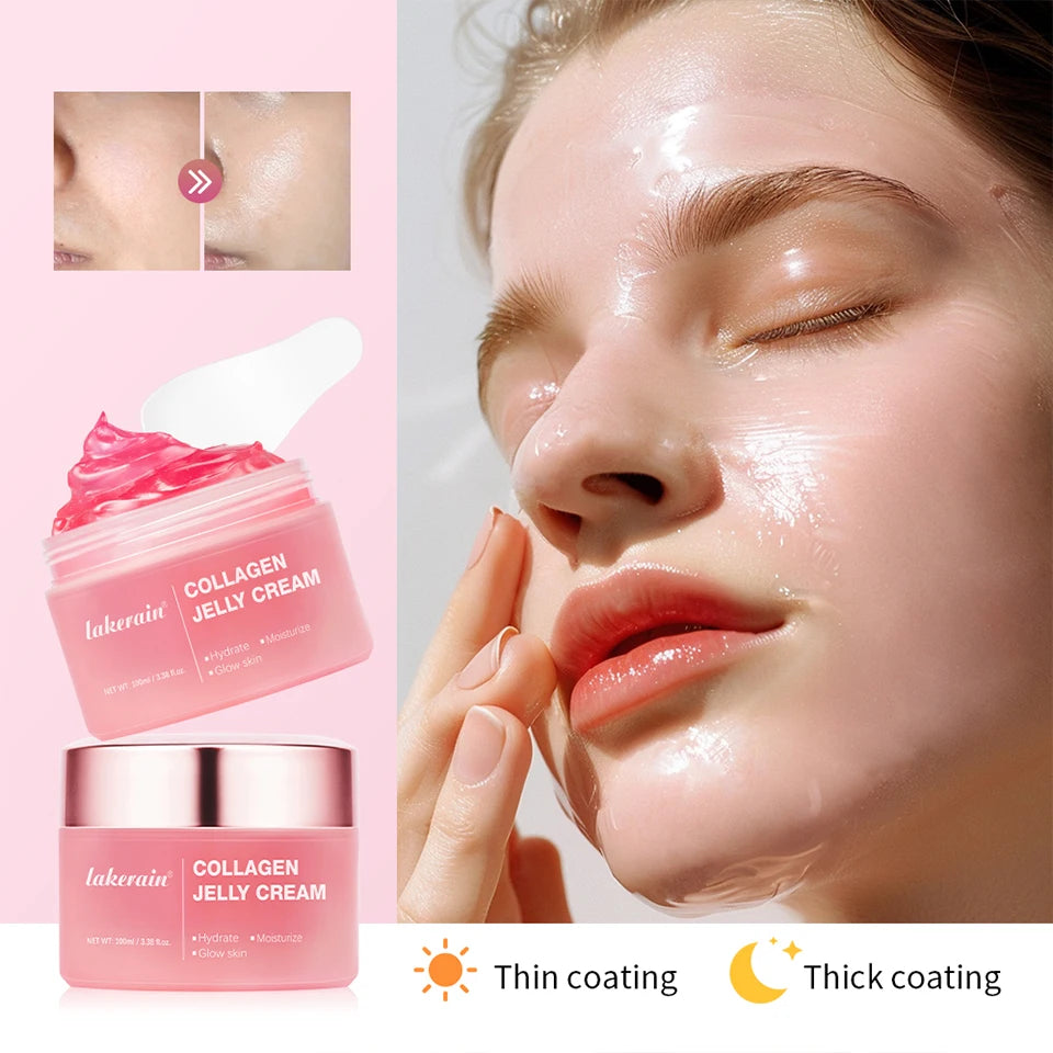 Collagen Jelly Cream- Niacinamide & Freeze-Dried Hydrolyzed Collagen - Boosts skin's barrier hydration and gives 24h Glow & Lift