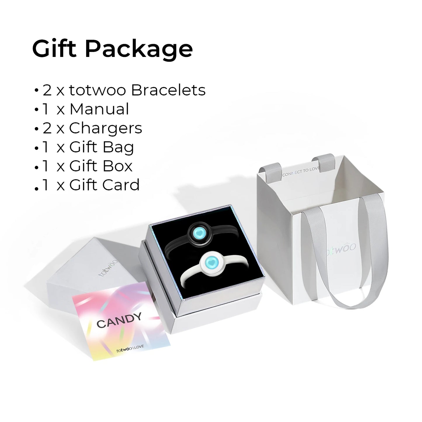 Totwoo Smart Jewelry for Couples Bluetooth Touch Bracelets with App Control Long Distance Romantic Gift for Girlfriend