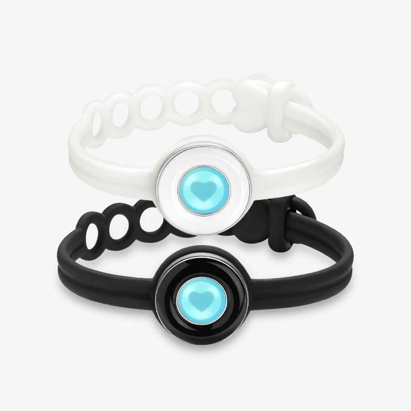 Totwoo Smart Jewelry for Couples Bluetooth Touch Bracelets with App Control Long Distance Romantic Gift for Girlfriend