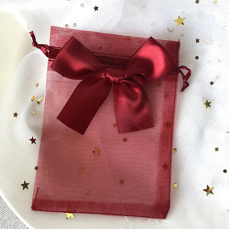 10pcs/lot Drawstring Organza Bags Gift Bags Exquisite Butterfly Bags Jewelry Packaging Bags Wedding Bags Wholesale Gifts Pouches