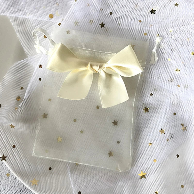 10pcs/lot Drawstring Organza Bags Gift Bags Exquisite Butterfly Bags Jewelry Packaging Bags Wedding Bags Wholesale Gifts Pouches