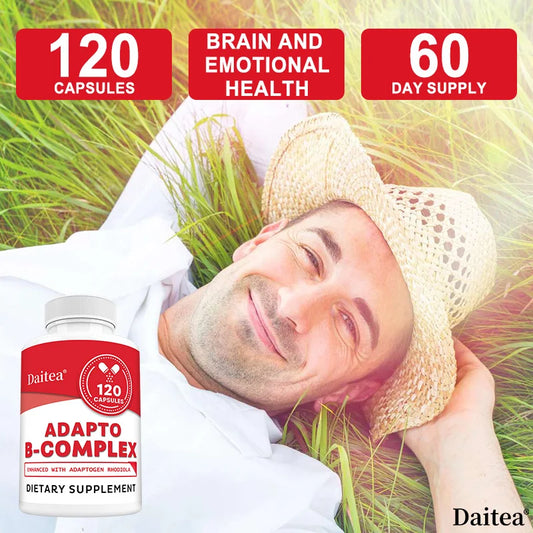 Efficient Vitamin B Containing Vitamin B1, B2, B6, B12, Energy and Immune Support, Help Improve Digestion, Nervous System Health