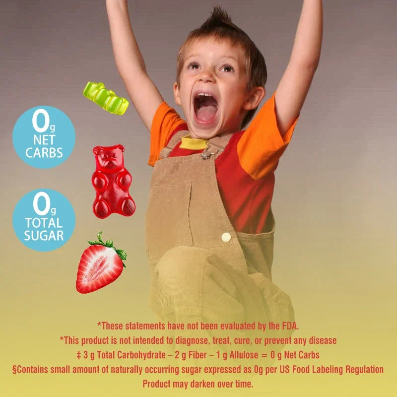 Kids Multivitamins Gummies - Enhance Immunity, Increase Energy, Promote Brain Development, For Bone Health, Eye Health