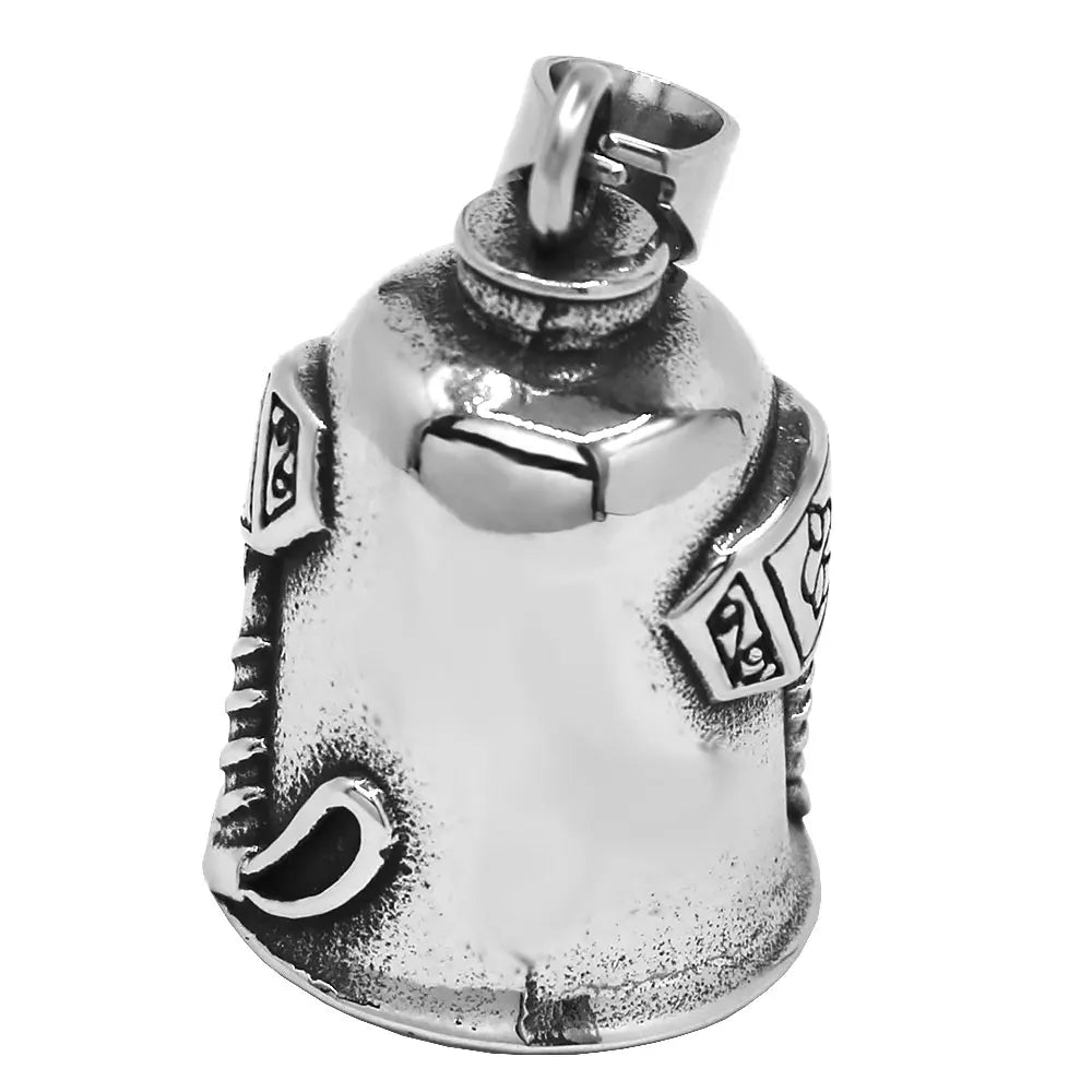 Norse Viking Warrior Spartacus Helmet Bell Pendant Stainless Steel Eagle Cross Jesus Rose Lady Rider Saint Mary USA Flag Jewelry