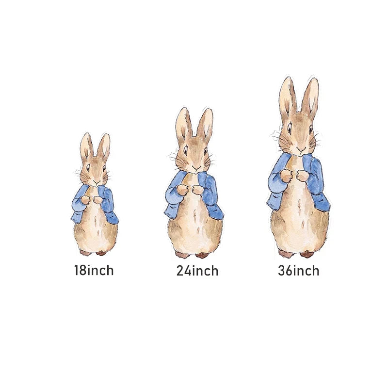 18/24/36inch Rabbit KT Board Jungle Safari Rabbits Cutouts for Baby Shower Birthday Backdrop Wedding Baptism Easter Party Deco