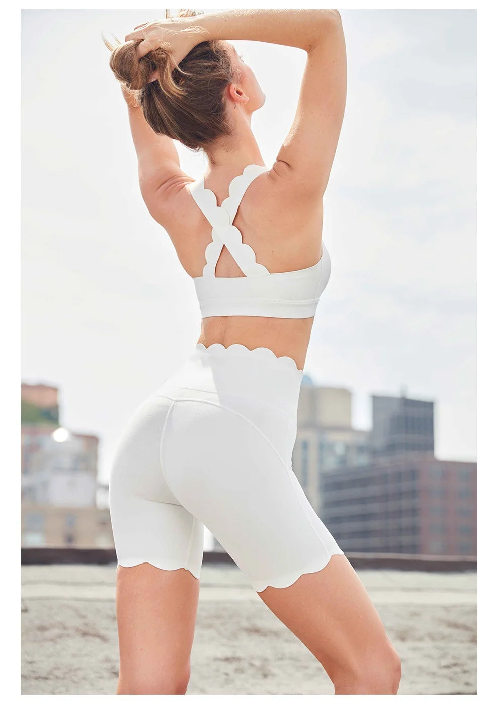 FUBEIKE Sportswear Woman Gym Women's Tracksuit Sport Outfit For Woman Female Clothing Sports Yoga Outfit Women's Cycling Shorts