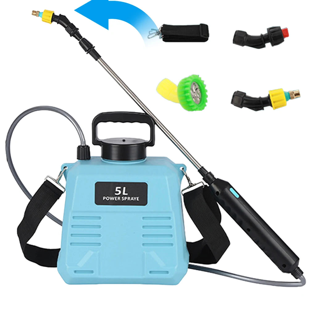 5/8L Electric Garden Sprayer Large Capacity Watering Irrigation Tool Automatic Water Sprayer for Glass Cleaning Accessories