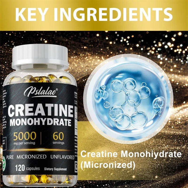 Creatine Monohydrate - Good for Build Muscle, Improve Energy, Endurance and Promote Recovery, Athletic Performance
