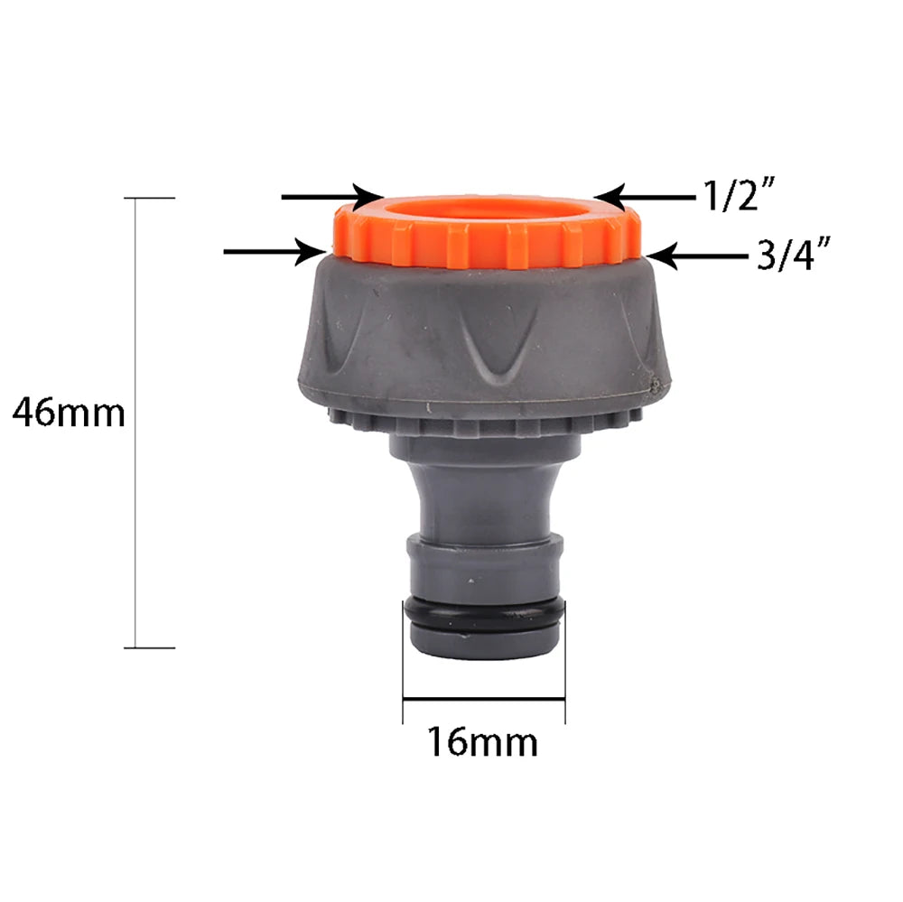 Hose Quick Connector 1/2 3/4 1 Inch Garden Hose Fitting Quick Connector Adapter Male and Female with Shut-Off Valve Switch