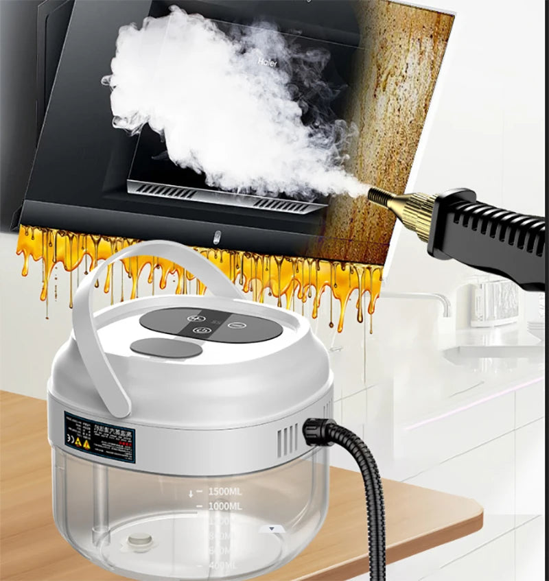 High Temperature Pressurized Steam Cleaning Machine for Range Hood Kitchen Car Cleaning Quick Heating Portable Steam Cleaner