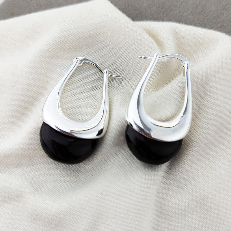 Smooth Water Droplet Luxury Design Popular Trendy Earrings Ear Buckles for Women Jewelry Accessories Dangle Earrings