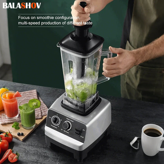 220V 2000W Heavy Duty Commercial Blender Juicer Fruit Mixer Professional High Power Food Processor Ice Smoothies BPA Free 2L Jar
