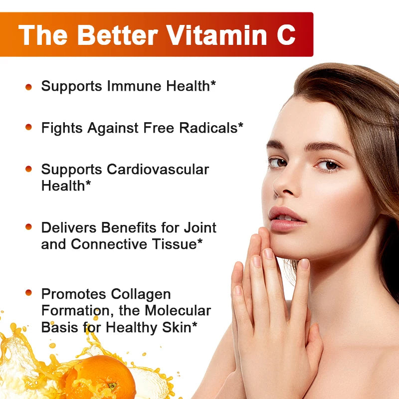 Liposomal Vitamin C - Supports Antioxidant and Nutrient Absorption, Energy Supplement, and Promotes Immune Health Vegan