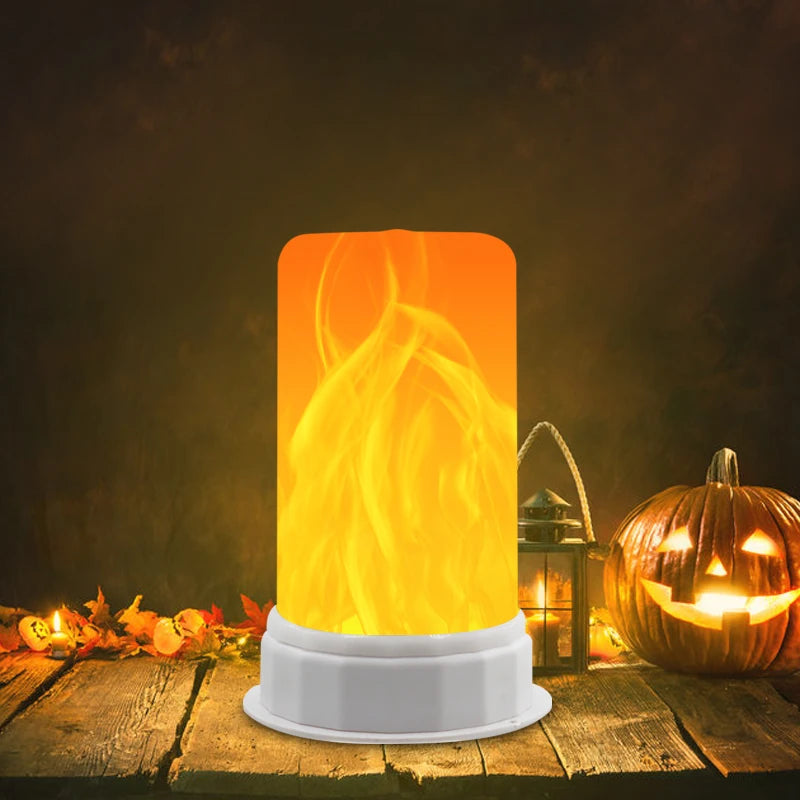 LED Flame Light Halloween Flameless Candle Battery model Light DC 5V Rechargeable Dimmable Night Light Yard LED  Festival decora