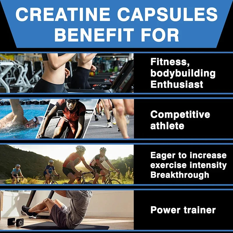 Creatine Monohydrate - Supports Muscle, Energy and Cognitive Function, Increases Lean Muscle Mass - Gluten FreeSupplements