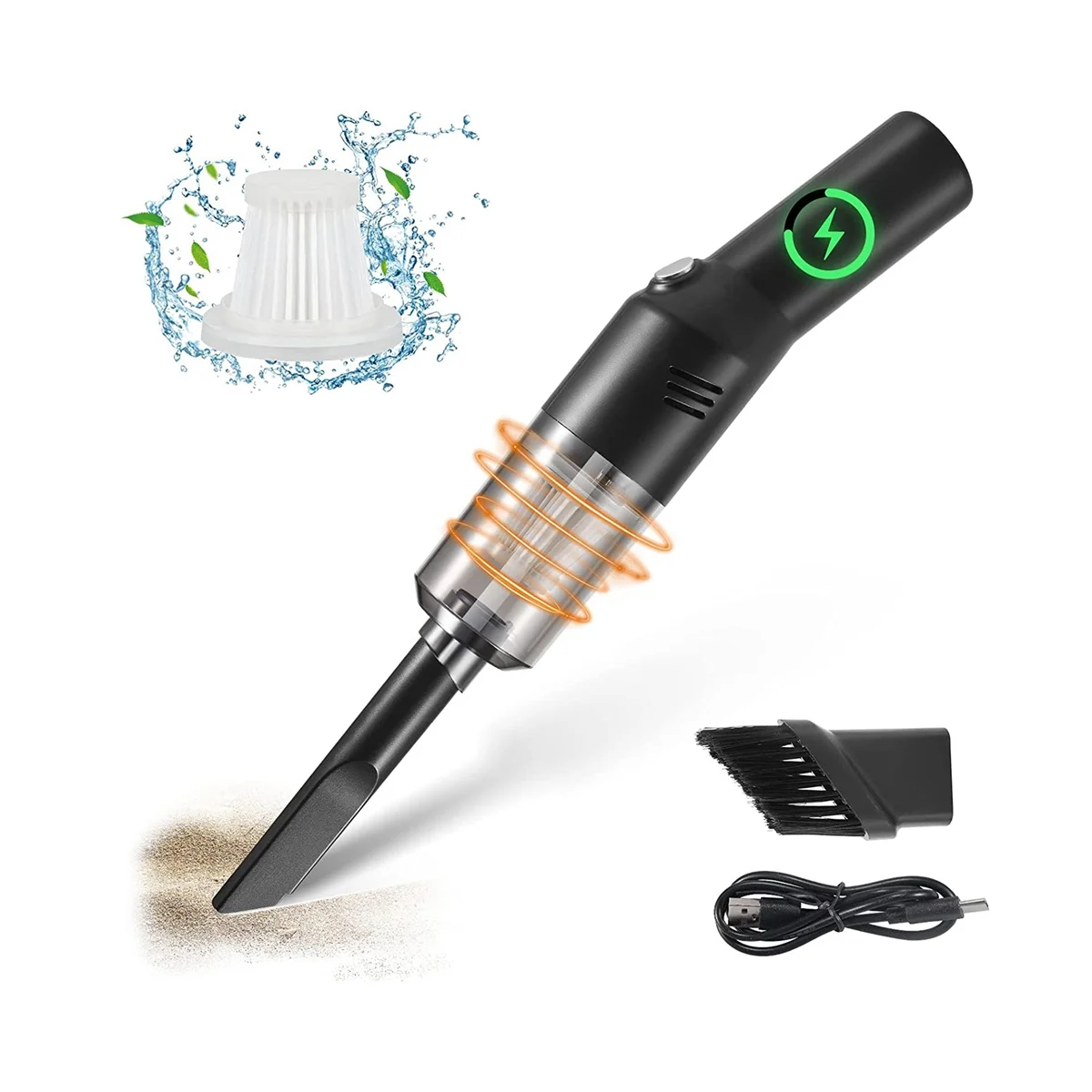 A09G-Handheld Vacuum Cordless Bug Catcher for Insect Spider Stink Bug Cockroach Bee, Rechargeable Portable Vacuum Cleaner