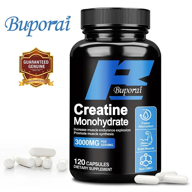 Creatine Monohydrate - Supports Muscle, Energy and Cognitive Function, Increases Lean Muscle Mass - Gluten FreeSupplements