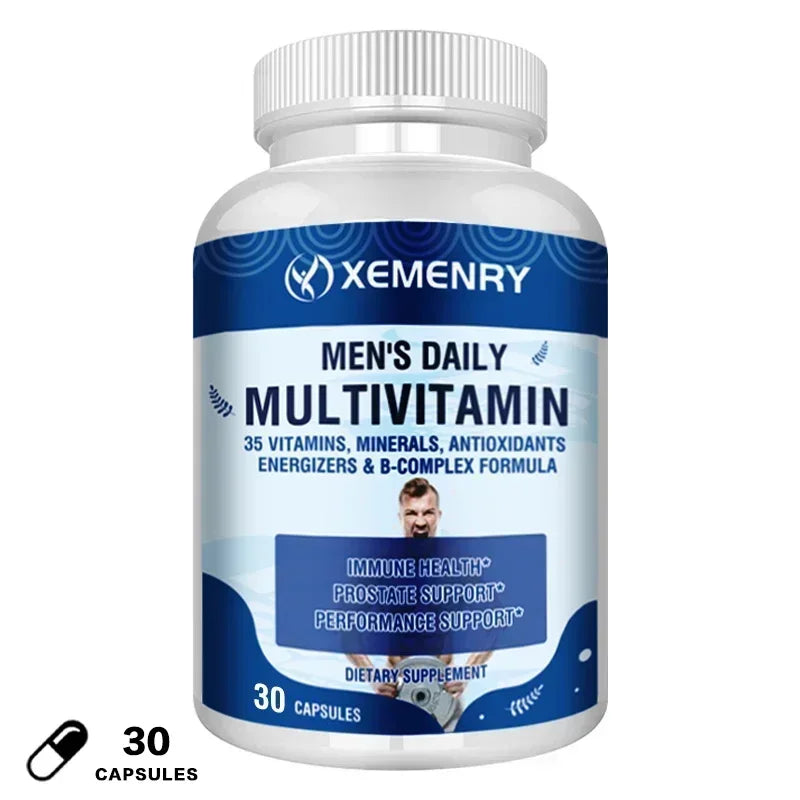 Men's Daily Multivitamin -Supports Immunity, Boosts Energy and Stamina, Performance, and Muscle Mass