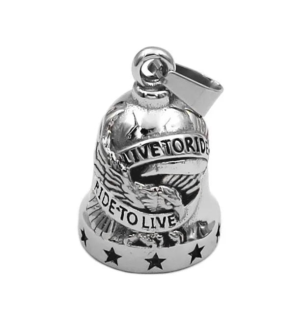 Norse Viking Warrior Spartacus Helmet Bell Pendant Stainless Steel Eagle Cross Jesus Rose Lady Rider Saint Mary USA Flag Jewelry