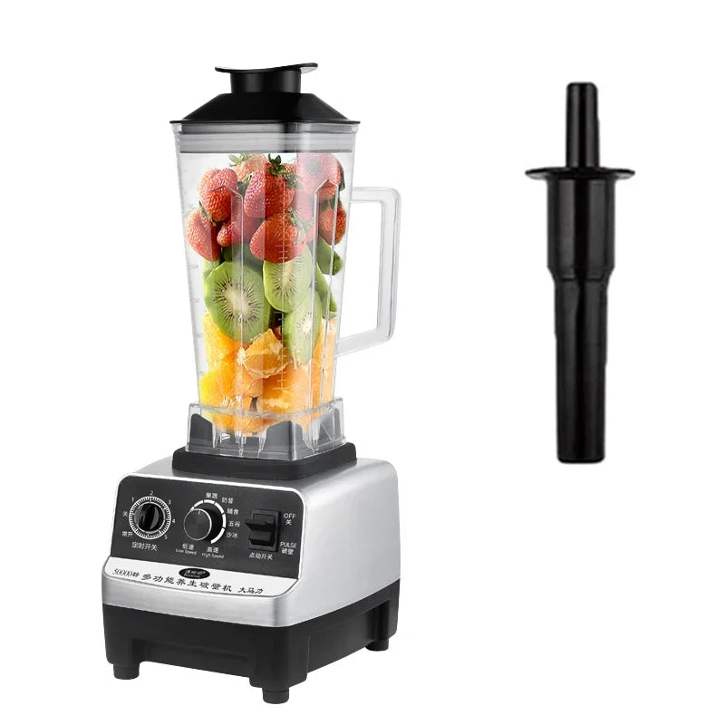 220V 2000W Heavy Duty Commercial Blender Juicer Fruit Mixer Professional High Power Food Processor Ice Smoothies BPA Free 2L Jar