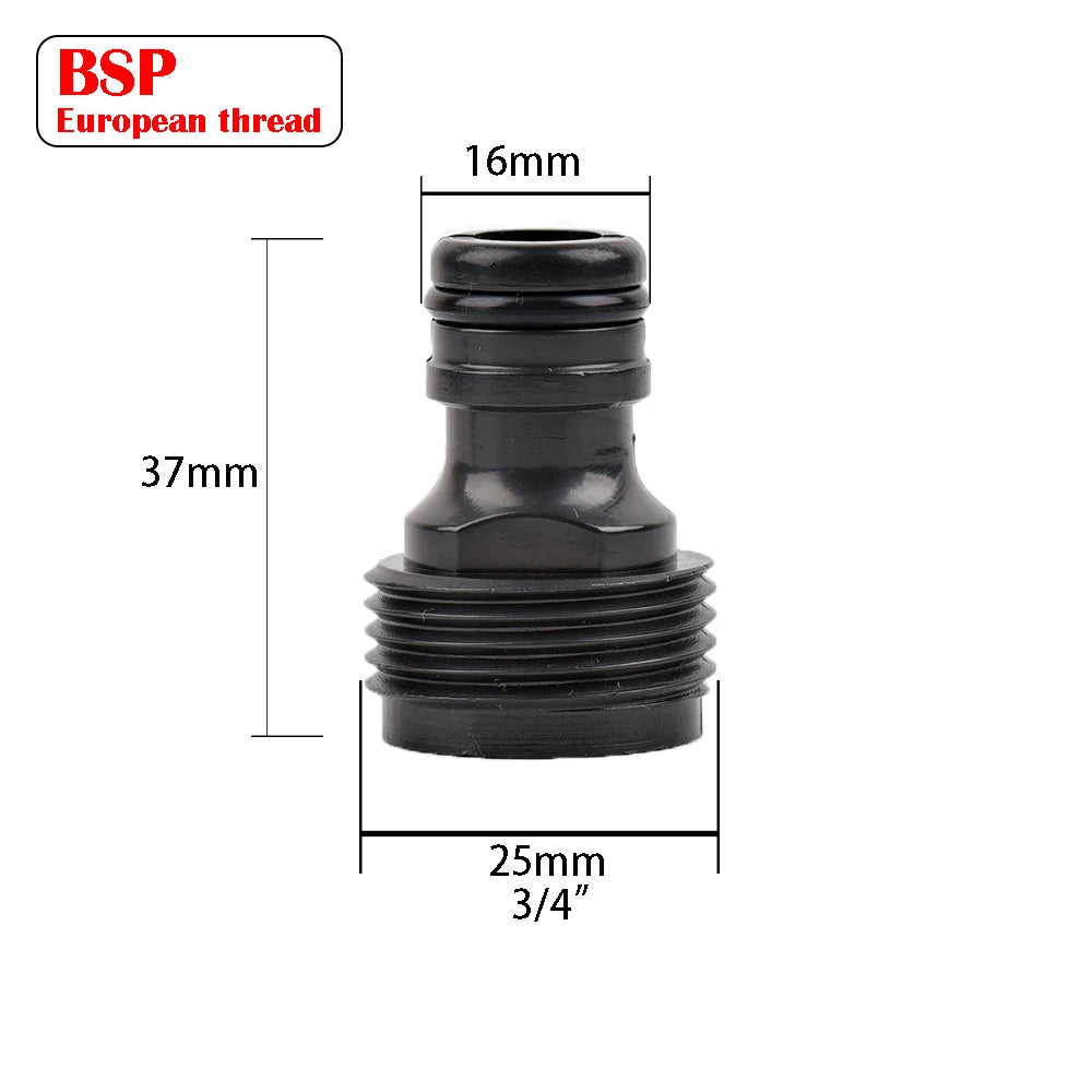Hose Quick Connector 1/2 3/4 1 Inch Garden Hose Fitting Quick Connector Adapter Male and Female with Shut-Off Valve Switch