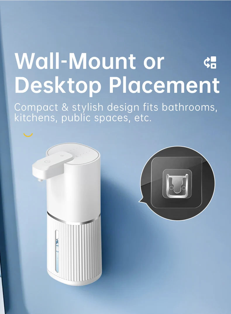 308ml Automatic Soap Dispenser Touchless Electric Dispenser USB Rechargeable with Infrared Sensor for Bathroom,Kitchen Soap