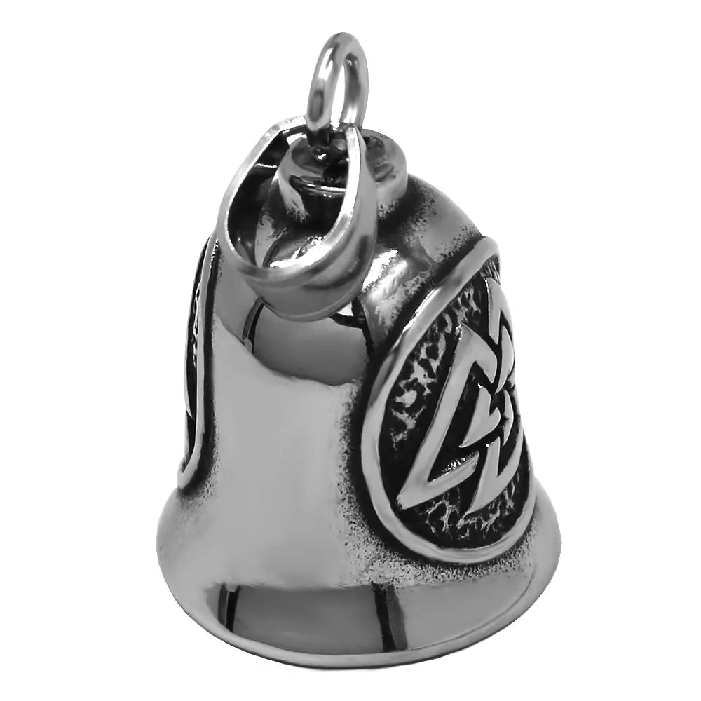Norse Viking Warrior Spartacus Helmet Bell Pendant Stainless Steel Eagle Cross Jesus Rose Lady Rider Saint Mary USA Flag Jewelry