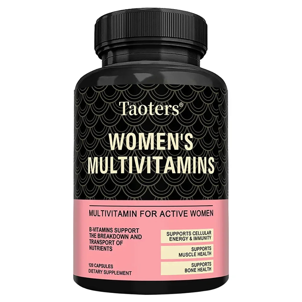 Women's Daily Multivitamin - Energy and Immune Support, Nourishes Hair, Skin, and Nails, Non-GMO, Soy-Free, Gluten-Free
