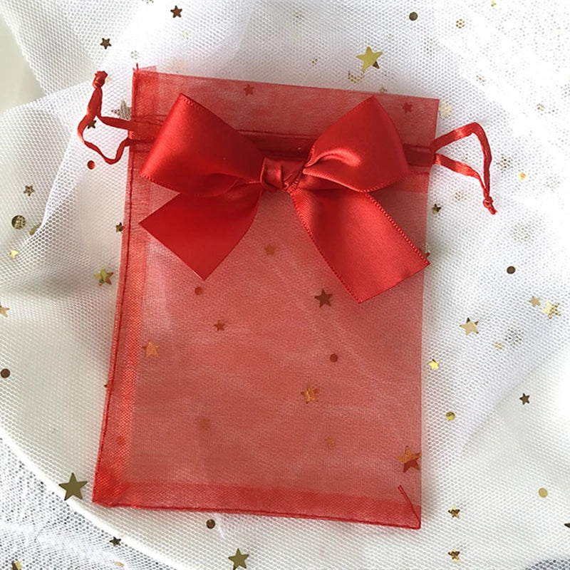 10pcs/lot Drawstring Organza Bags Gift Bags Exquisite Butterfly Bags Jewelry Packaging Bags Wedding Bags Wholesale Gifts Pouches