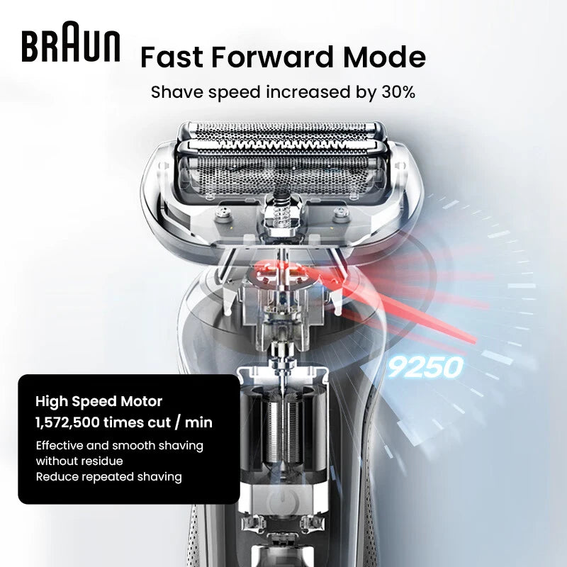 Original Braun Series 7 Pro Electric Shaver Rechargeable Men Razor 3 Modes Precision for Face Clean