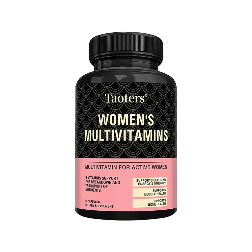 Women's Daily Multivitamin - Energy and Immune Support, Nourishes Hair, Skin, and Nails, Non-GMO, Soy-Free, Gluten-Free