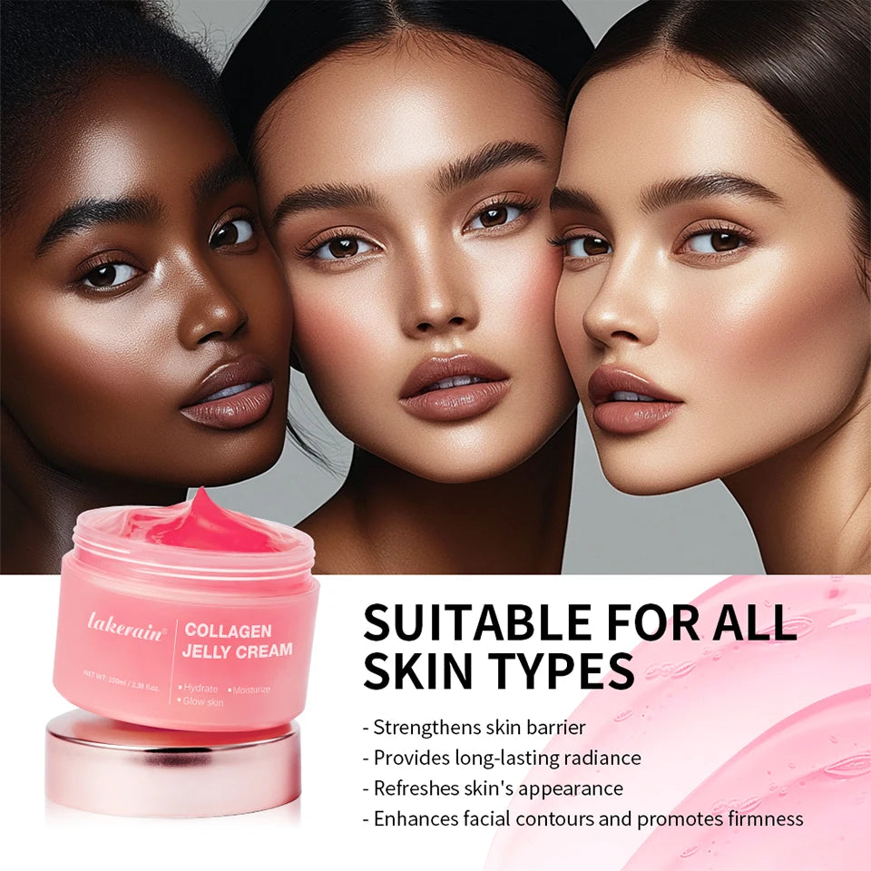 Collagen Jelly Cream- Niacinamide & Freeze-Dried Hydrolyzed Collagen - Boosts skin's barrier hydration and gives 24h Glow & Lift