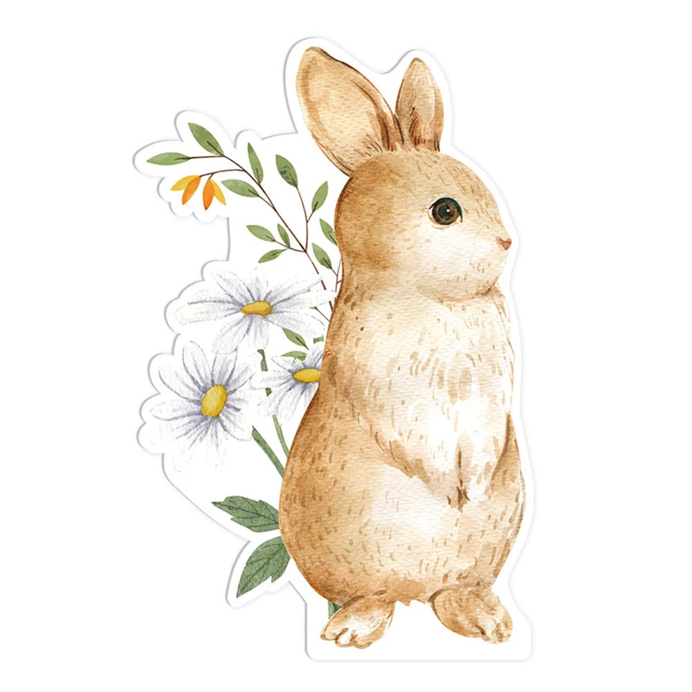 18/24/36inch Rabbit KT Board Jungle Safari Rabbits Cutouts for Baby Shower Birthday Backdrop Wedding Baptism Easter Party Deco