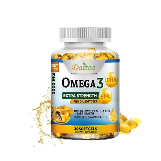 Fish Oil Omega 3 Supplement, Fatty Acid Softgels, Joint, Brain and Heart Health Supplement