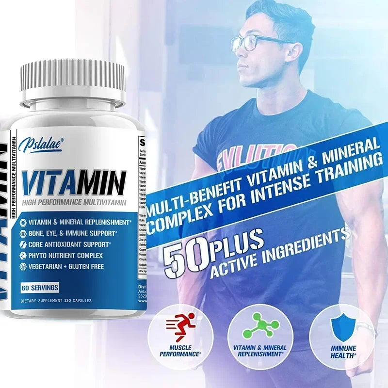 Men's Multivitamin for 50+ - Enhances Memory and Cognition, Supports Brain, Eye and Heart Health
