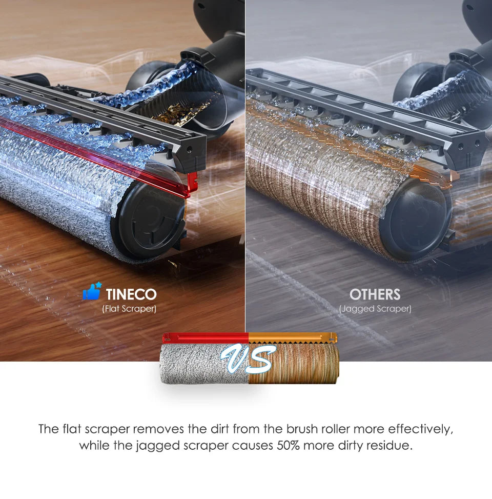 Tineco Floor One S6 Cordless Wet Dry Vacuum Cleaner Floor Washer Mop All-in-One for Hard Floors LED Dual-Sided Edge Cleaning