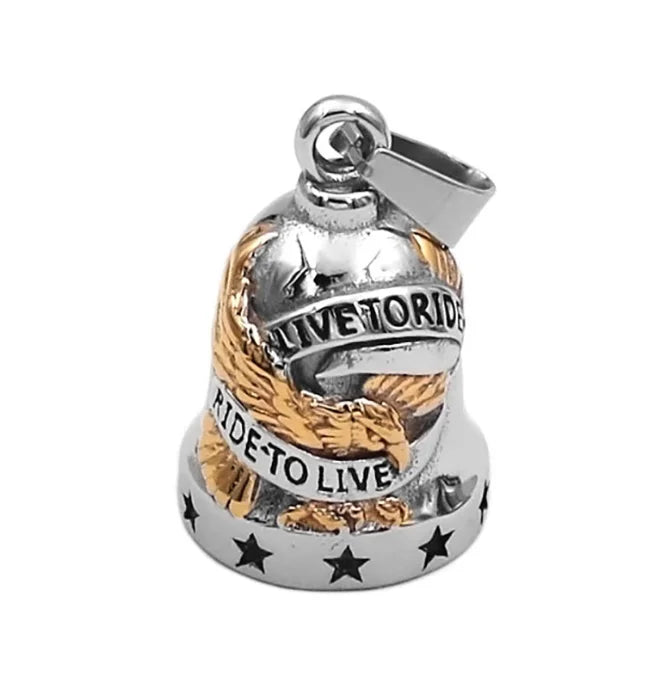 Norse Viking Warrior Spartacus Helmet Bell Pendant Stainless Steel Eagle Cross Jesus Rose Lady Rider Saint Mary USA Flag Jewelry