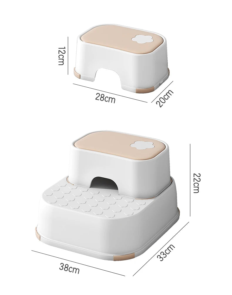 Kid Step Stool With Non-Slip Pads Living Room Furniture Kid Non-Slip Ottoman Potty Training Stool Children Safety Training Stool