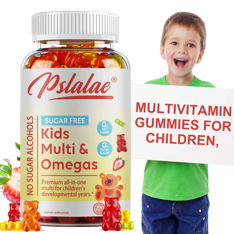 Kids Multivitamins Gummies - Enhance Immunity, Increase Energy, Promote Brain Development, For Bone Health, Eye Health