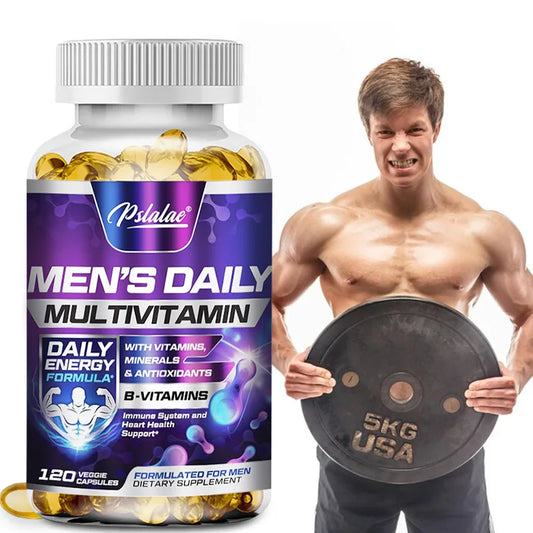 Men's Daily Multivitamin Supplement - Supports Brain and Immune Health, Boosts Energy, Relieves Anxiety, Improves Endurance
