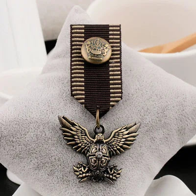 Vintage Badge British Academy Style Men's Medal Shoulder Badge Metal Badge Wholesale