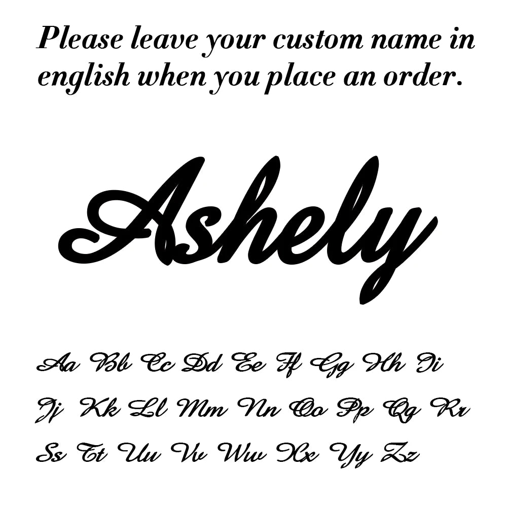 Amaxer Personalised Custom Name Necklace for Women Cursive Letter Pendant Stainless Steel Chains Jewelry Couple Weddings Gifts