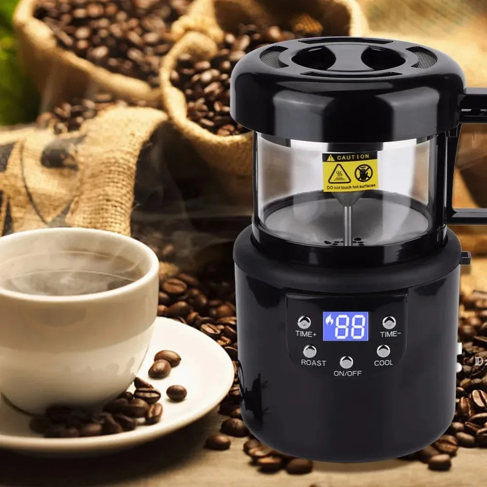 New 110g Home Coffee Roaster Electric Mini No Smoke Coffee Beans Baking Roasting Machine 110-240V 1400W Coffee Bean Roaster