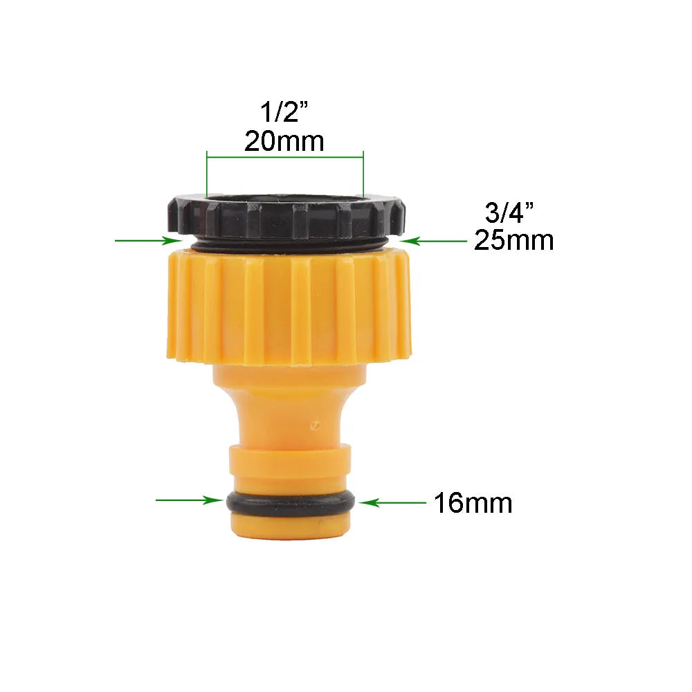 Hose Quick Connector 1/2 3/4 1 Inch Garden Hose Fitting Quick Connector Adapter Male and Female with Shut-Off Valve Switch