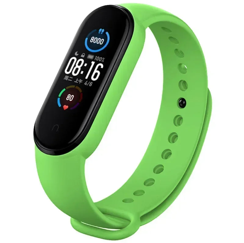 Watch Strap For Xiaomi Mi Band 7 6 5 4 3 Wristband Silicone Bracelet Wrist Straps correa Mi Band 6 7 5 4 Smartwatch Accessories