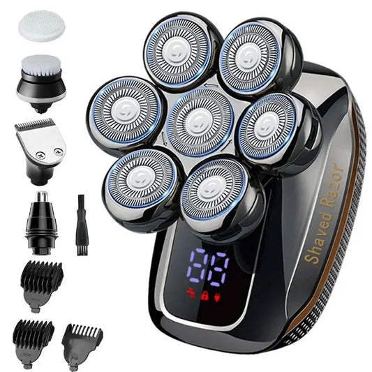 7D Head Shavers for Men 5 in 1 Electric Mens Head Shaver for Bald Men Wet & Dry Waterproof Bald Head Shaver Electric Shavers Men