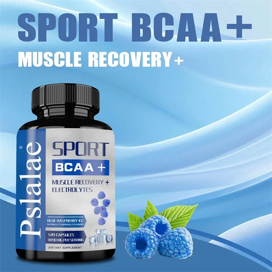 Sport BCAA Supplement – Branched Chain Amino Acids Capsules – Enhance Strength and Energy Levels, Increase Muscle MassCapsule